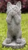 Product image 1 of the product “Sammy - Standing kitten on a pedestal, 27cm H | cast stone ”