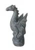 Product image 1 of the product “Sitting dragon on a rock, approx. 75 cm high. Cast stone, handcrafted & colored 75 cm”