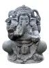 Product image 1 of the product “Ganesh, seated, 135 cm H, cast stone, hollow, antique finish 135 cm”
