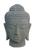Product image 1 of the product “Buddha head as a water feature, 35x32x50cm, cast stone, hollow, handcrafted & coloured 50 cm”