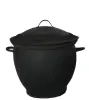 Product image 1 of the product “Bucket with 2 handle and cap (2 parts).  Made from recycled tyres. Dia. 52cm Height 53cm. ”