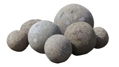 Product image of the product “Decorative stone ball for the garden, 25x25x25 cm Natural stone (Basanit), stonemasonry 25 cm”