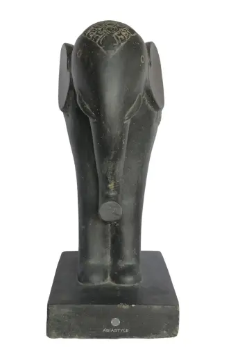 Product image of the product “Majestic Elephant Sculpture, Cast Stone, 60 cm High, Antique finish colour. ”