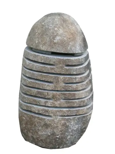 Product image of the product “Garden Lantern - made from riverstone, approx. 65cm height 65 cm”