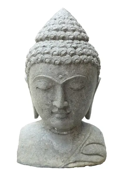Product image 1 of the product “Buddha Bust, in the sizes from 50cm to 150cm, natural finish ”