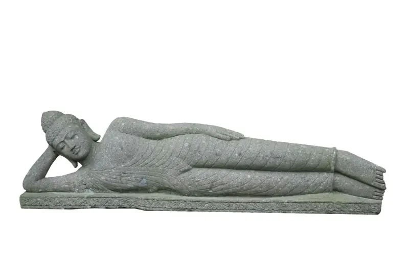 Product image 1 of the product “Reclining Buddha-Indian Style, in the sizes from 75cm to 400cm, Natural finish 120 cm”