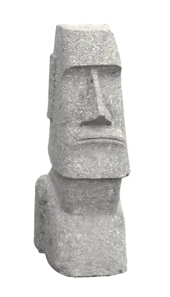 Product image 1 of the product “Moai head, 50 cm H | Natural stone (Basanit), stonemasonry 50 cm”