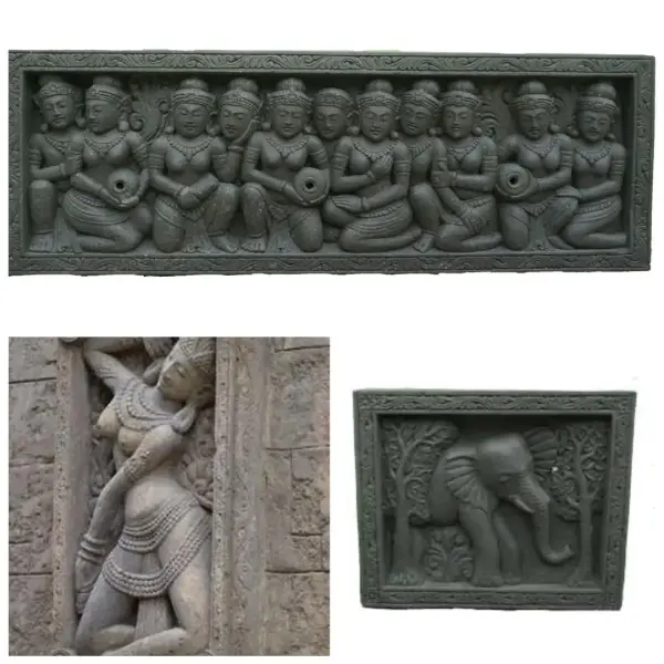 Product image 1 of the product “Relief Figures in rect frame, in various motive, sizes from 70cm to 150cm, Natural finish ”