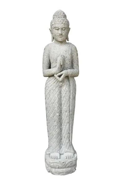 Product image 1 of the product “Standing Buddha, 200cm high, natural green 200 cm”
