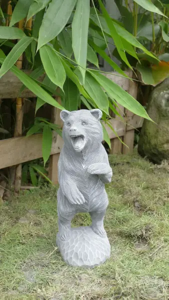 Product image 1 of the product “Standing Bear on 2 legs, 41 cm Height | cast stone ”