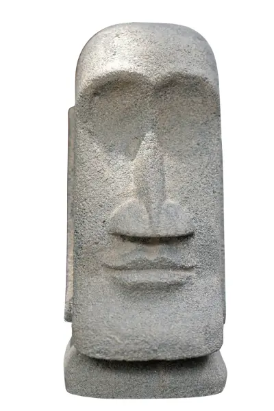 Product image 1 of the product “Tiki head, shape stone / carved, handmade. The height is 14 cm. Dyed in the color antique finish. 13 cm”