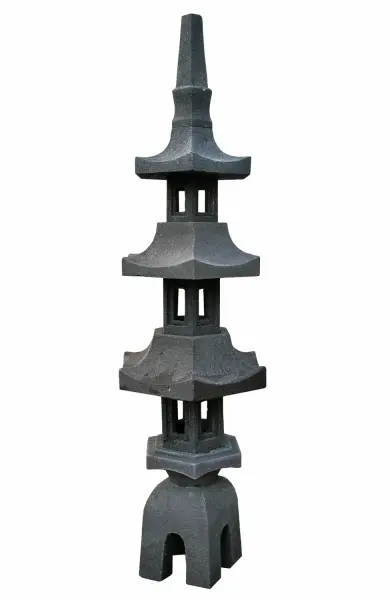 Product image 1 of the product “Lava stone lantern, multi-piece, approx. 160cm height ”