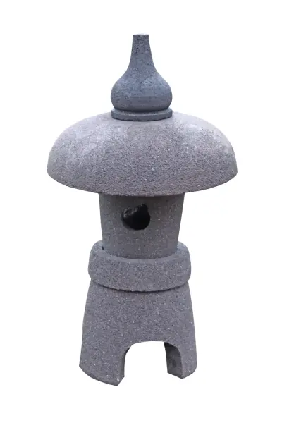 Product image 1 of the product “Japanese stone lantern, lava stone, multi piece, in the sizes from 45cm to 65cm ”