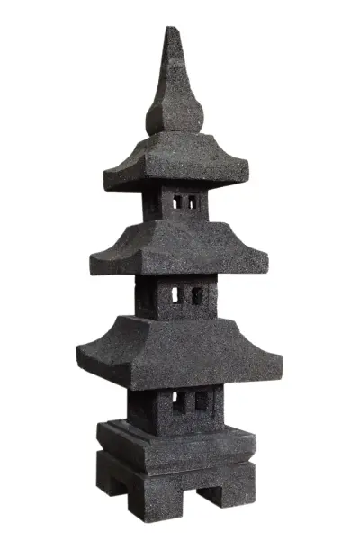 Product image 1 of the product “Japanese stone lantern lava stone, multi piece, sizes 80cm and 110cm ”