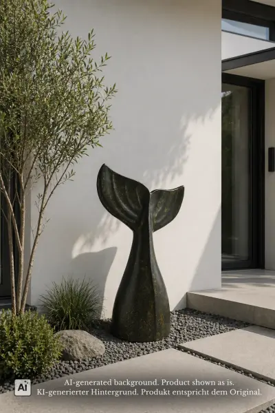 Product image 1 of the product “Tail, 102 cm Height, GRC (Glassfibre Reinforced Concrete), Copper Finish ”