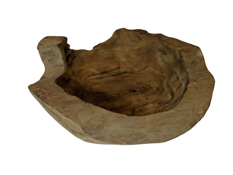Product image 1 of the product “Wood Bowl - rustic, made from teak wood. In the sizes from 20 to 50cm ”