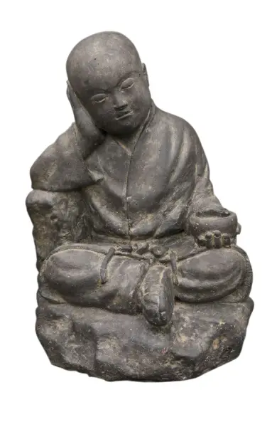 Product image 1 of the product “Sitting monk with bowl, in the sizes 20cm and 43cm, Antique Finish ”