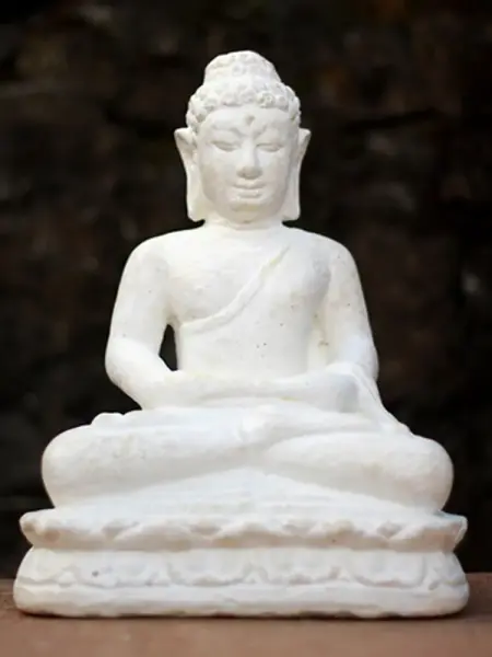 Product image 1 of the product “Buddha figurine, sitting, 21 cm, white ”