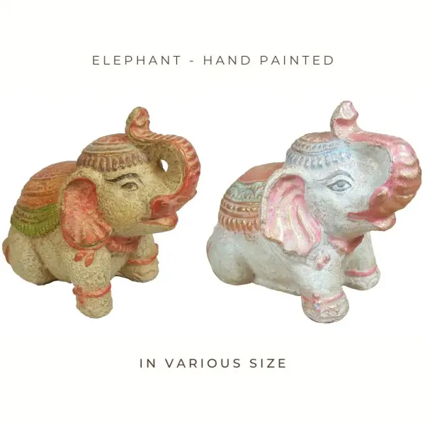 Product image 1 of the product “Elephant, cast stone, hand-painted, sizes 10cm and 20cm ”