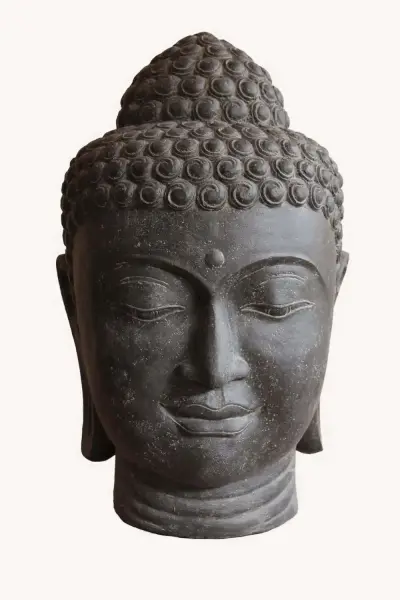 Product image 1 of the product “Buddha head, in the sizes from 25cm to 150cm, Antique finish ”