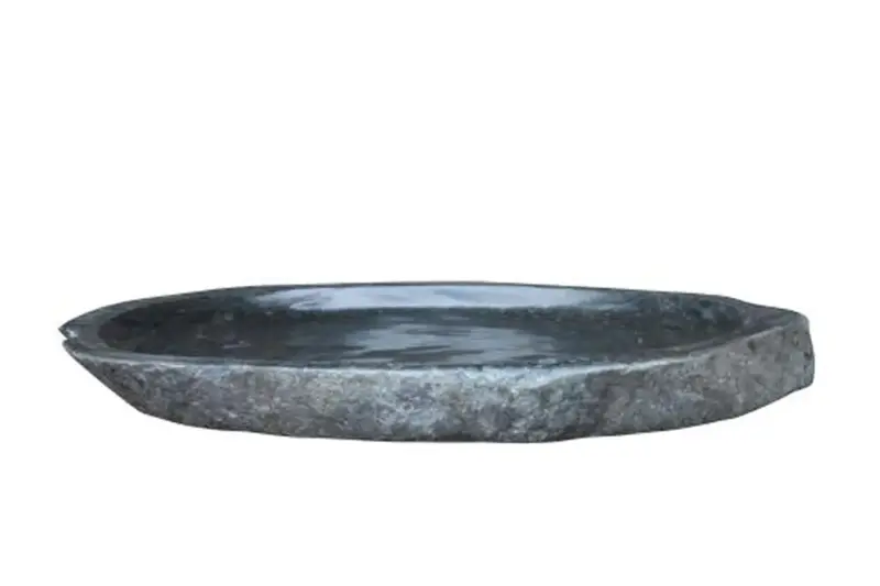 Product image 1 of the product “Flat bowl, slightly concave with thin edge Mod 3, Size L 40x50x4 cm, Riverstone L”