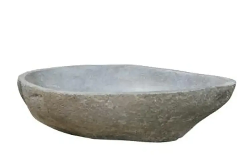 Product image 1 of the product “Water basin made of river stone. Dia approx 61-69. Height 21-25 ”