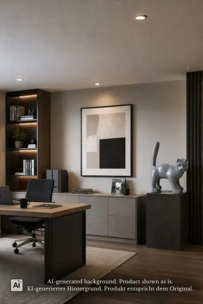 Product image 1 of the product “Cat, 63cm Height | Terazzo, Black color ”