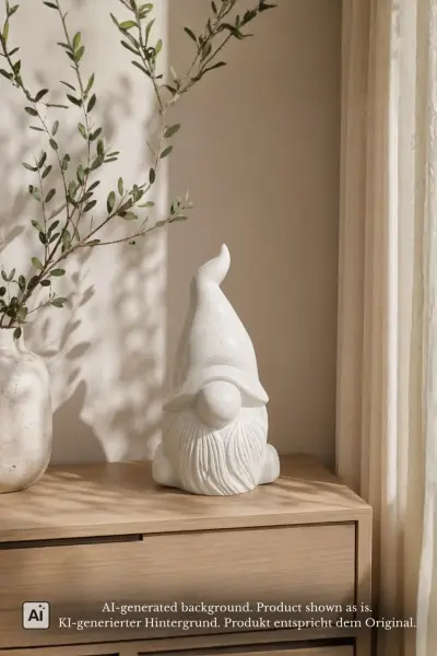 Product image 1 of the product “Gnom model 5, 43cm Height | Terazzo, White color ”