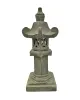 Product image 2 of the product “Japanese garden lantern. 40 x 40 x 120cm. Stone cast, handcrafted & coloured 120 cm”