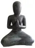 Product image 2 of the product “Sitting woman in yoga pose - Namaste, 125cm high. Cast stone, handcrafted & colored 125 cm (hollow casting)”