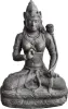 Product image 2 of the product “Seated Dewi Tara, 72cm Height | Cast Stone, Hollow, Antique Finish Antique finish light”