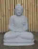 Product image 2 of the product “Seated Buddha made of Riverstone in Dhyana position - gesture of meditation, H.62 cm, natural. ”