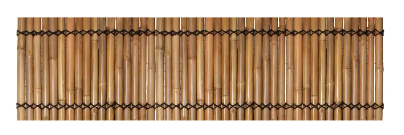 Product image of the product “Bamboo element Pallet cover, rigid, yellow-brown (Apus), with decorative rope. Diameter 3-5cm 123 x 32 cm Height. ”