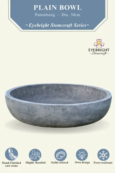 Product image of the product “Palembang - Bowl, plain, Ø 50 cm | cast stone ”