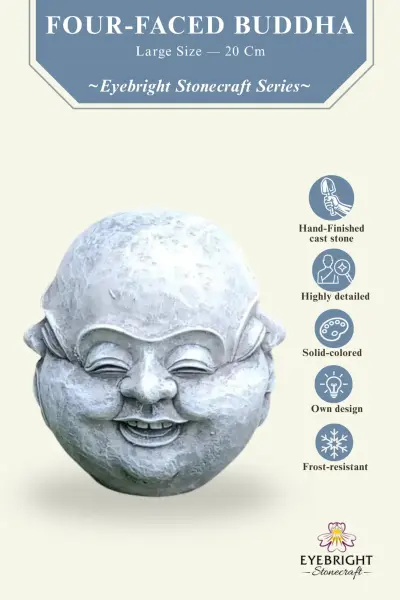 Product image of the product “Si Mian Fo -Big four face Buddha, 20cm H | cast stone ”