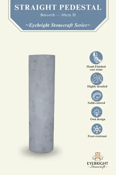 Product image of the product “Ijen - Straight pedestal, smooth, Ø 16.5cm, 60cm H | cast stone ”