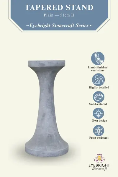 Product image of the product “Merapi - Stand, tapered, plain, Ø 25cm, 51cm H | cast stone ”