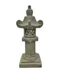 Product image of the product “Japanese garden lantern. Stone cast, handcrafted & coloured, sizes 80cm and 120cm, Antique finish ”