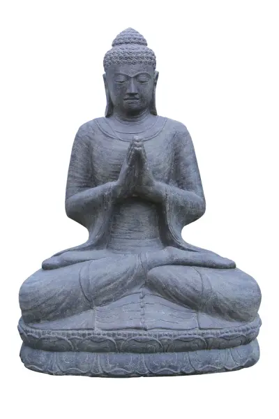 Product image of the product “Buddha sitting, cast stone, 150cm height, lightweight 150 cm”