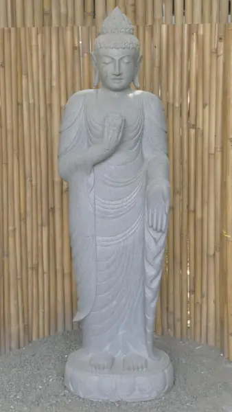Product image of the product “Standing Buddha with Lotus Flower, ca. 180 cm H ”