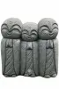 Product image 3 of the product “Group of Three Young Monks, 55 cm Height, Natural Stone ”