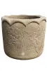 Product image 3 of the product “Pot with Wave Ornaments, 50 cm Height, 60 cm Dia, Natural Stone ”
