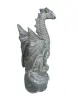 Product image 3 of the product “Sitting dragon on a rock, approx. 75 cm high. Cast stone, handcrafted & colored 75 cm”