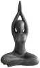 Product image 3 of the product “Sitting woman in yoga pose - arms up, 30cm high. Cast stone, handcrafted & colored 30 cm”