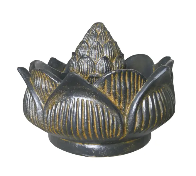 Product image 3 of the product “Watergame lotus, 60cm Ø | GRC (Glassfibre Reinforced Concrete), Copper Finish ”