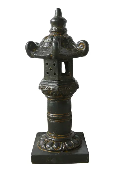 Product image 3 of the product “Lamp, 40cm Ø and 80cm Height | GRC (Glassfibre Reinforced Concrete), Copper Finish ”