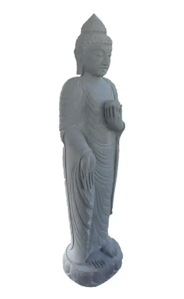 Product image 3 of the product “Standing Buddha with Lotus Flower, ca. 120 cm H ”