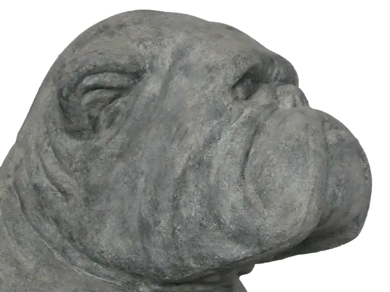 Product image 4 of the product “Seated giant Bulldog, 115cm height.  Made from fibre cement ”
