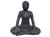 Product image 5 of the product “Sitting woman in yoga position - lotus position, 30cm high. Cast stone, handcrafted & colored 30 cm”