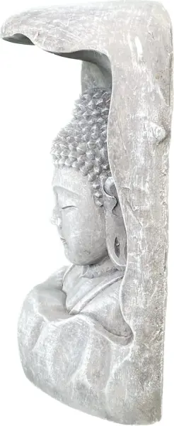 Product image 5 of the product “Anwar - Buddha Bust, relief cut out of tree, 28cm H | cast stone ”